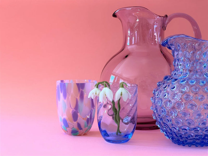Paris Hobnail Jug 2L Amber + Gold