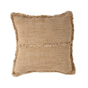 The Sahara Fringe Cushion Cover - Natural Brown - 50x50