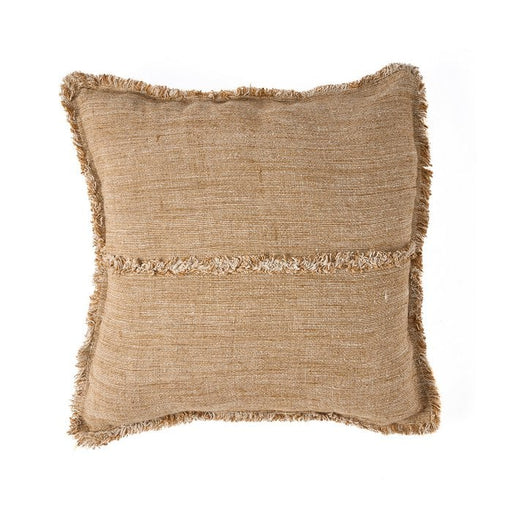The Sahara Fringe Cushion Cover - Natural Brown - 50x50