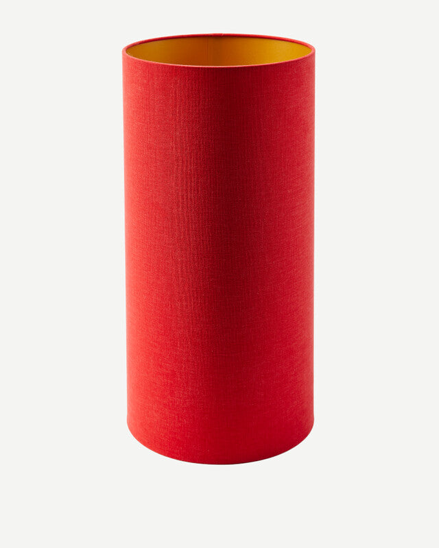 Soft Canvas Lamp Shade - S - Coral red