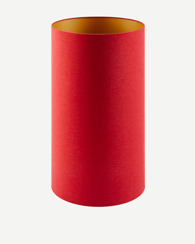 Soft Canvas Lamp Shade - M - Coral red