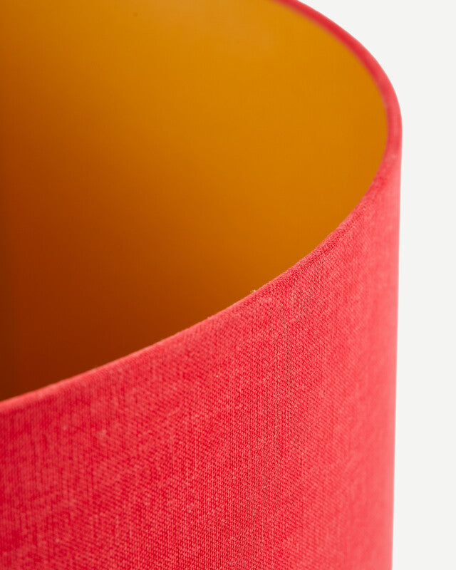 Abat-jour en toile souple - XL - Rouge corail