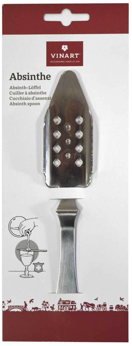Absinthe spoon stainless steel 18/10 with card