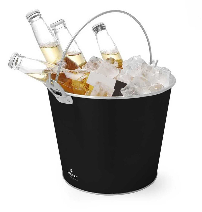 Metallic ice bucket