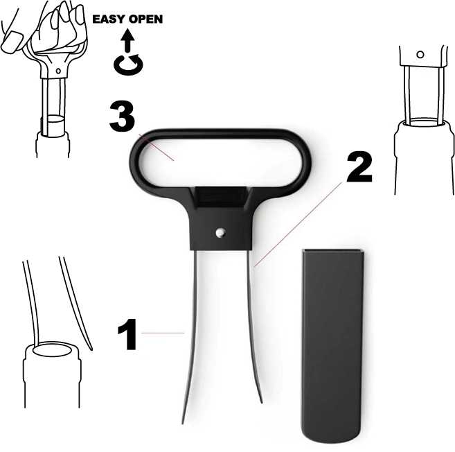 Blades corkscrew