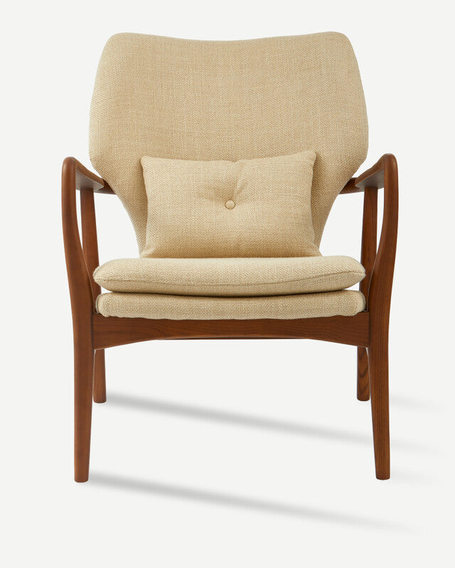 Peggy Chair Smooth Fabric - Beige