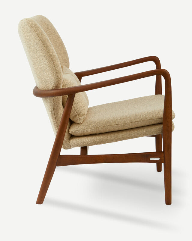Peggy Chair Smooth Fabric - Beige