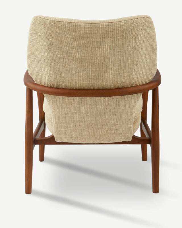Peggy Chair Smooth Fabric - Beige