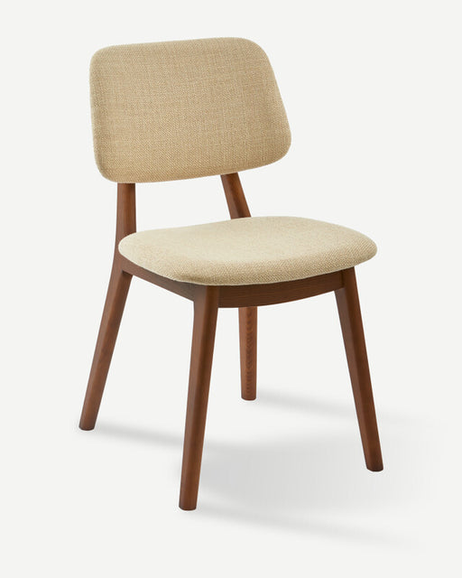 Smooth Fabric Happy Days Dining Chair - Beige