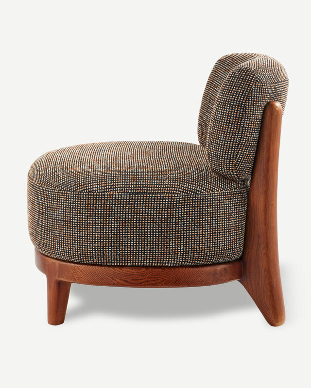 Speckled Fizz Lounge Chair - Dark brown