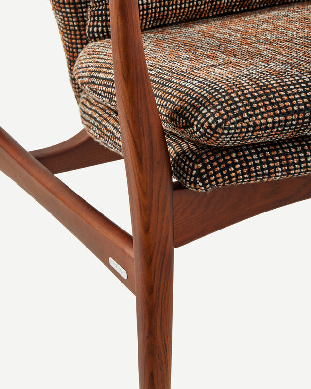 Speckled Peggy Chair - Dark brown