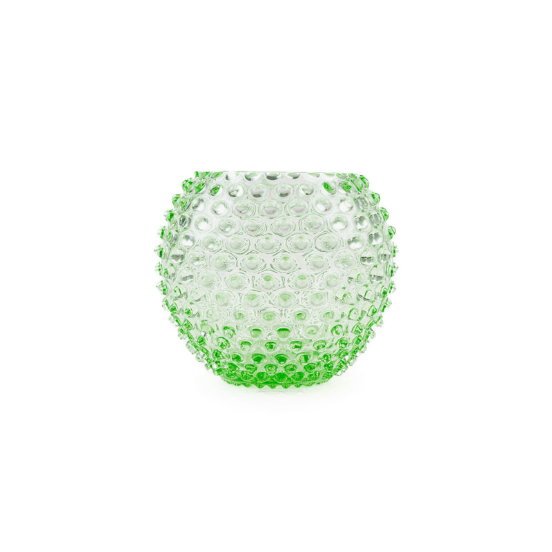 Hobnail Globe Vase 18 cm Light green