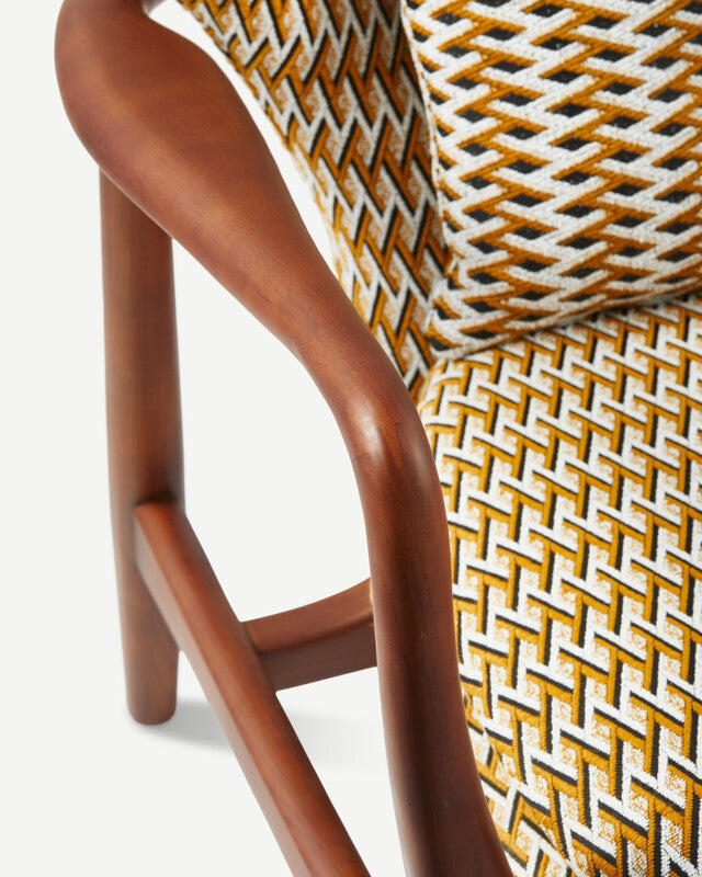 Geo Peggy Chair - Ochre