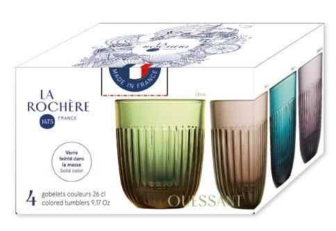 OUESSANT Set of 4 Tumblers 26cl Glass