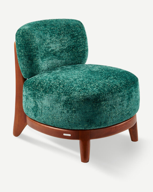 Greenish Fizz Loung Chair - Dark green