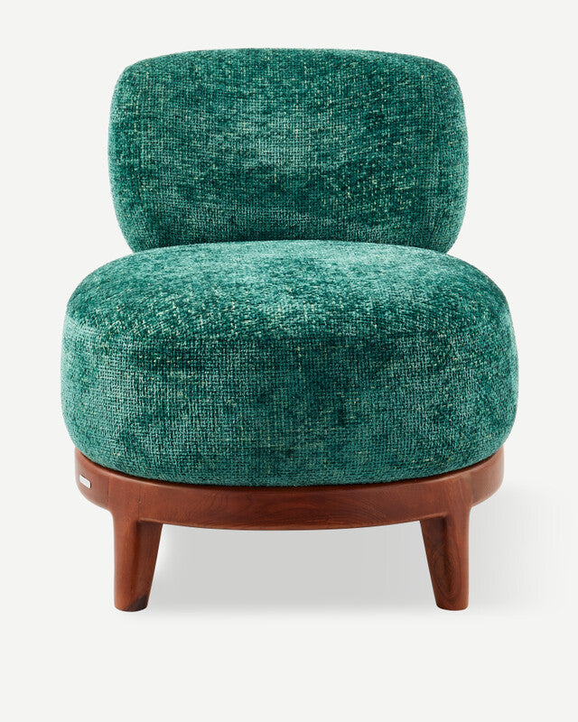 Greenish Fizz Loung Chair - Dark green