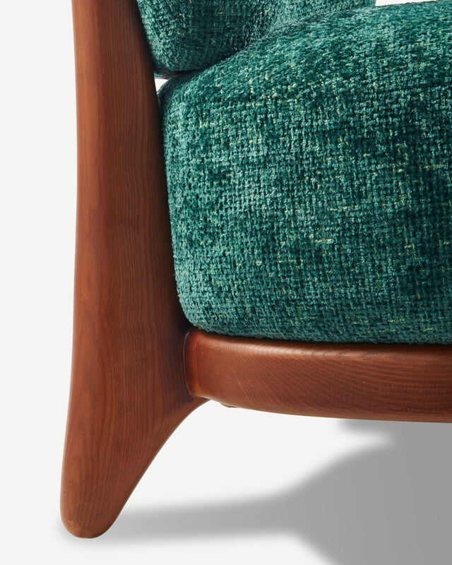Greenish Fizz Loung Chair - Dark green