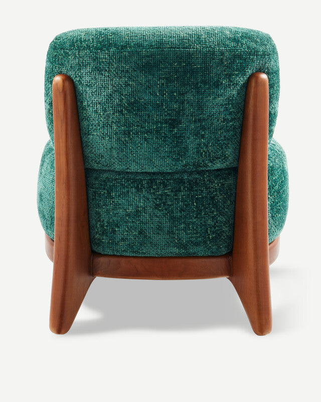 Greenish Fizz Loung Chair - Dark green