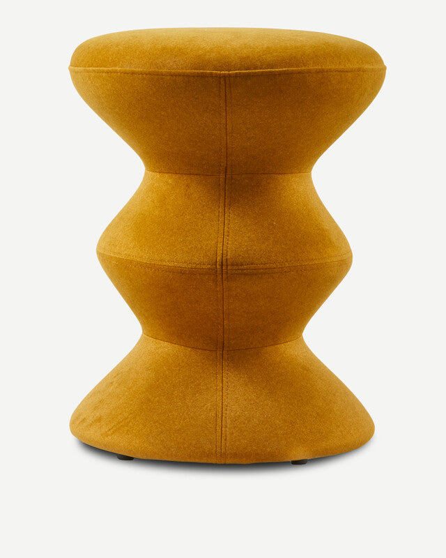 Soft Zig Zag Stool - Yellow