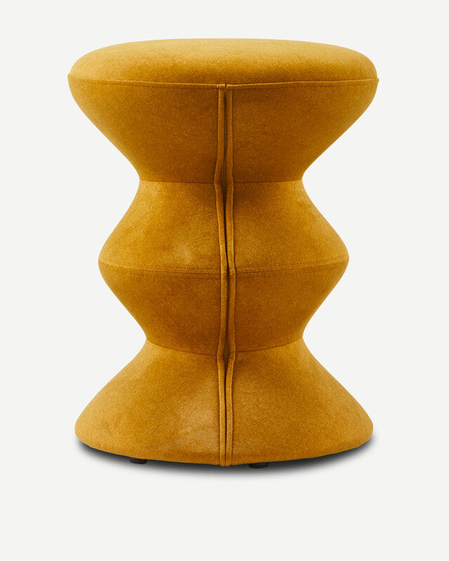 Soft Zig Zag Stool - Yellow