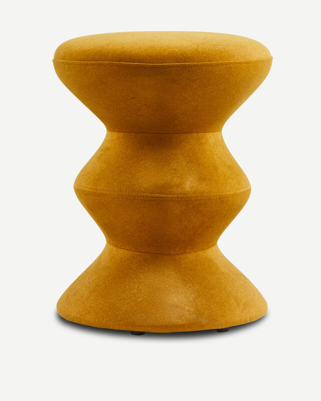 Soft Zig Zag Stool - Yellow