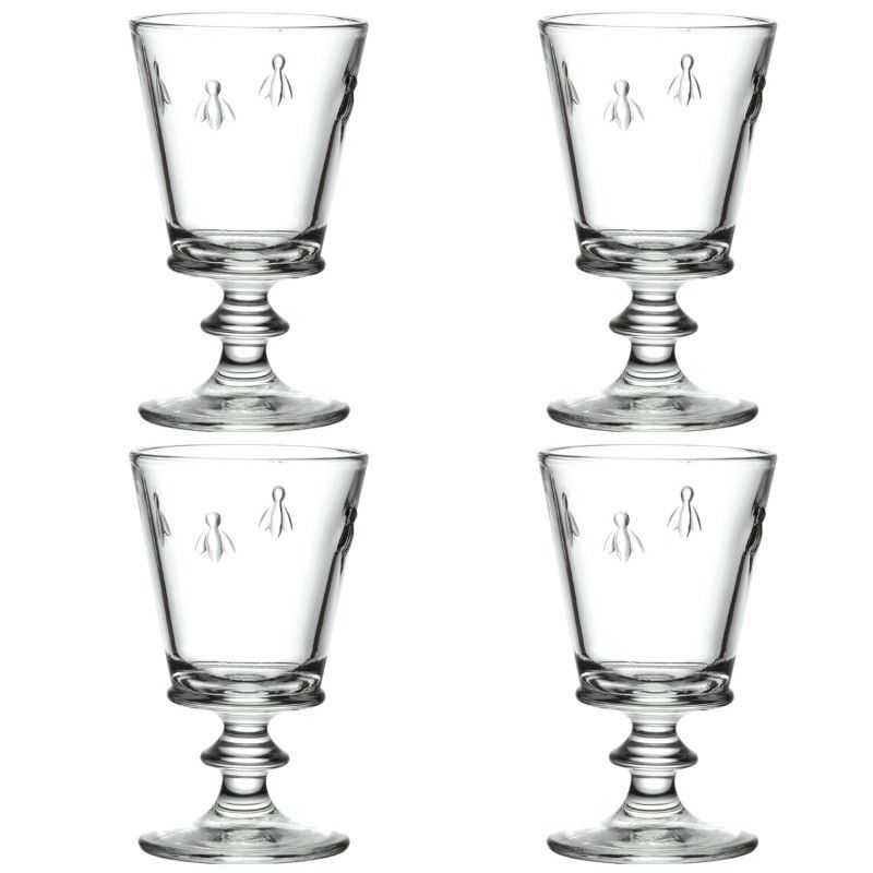 ABEILLE Set of 4 Wine Glasses 24cl Glass