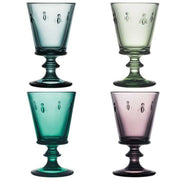 ABEILLE Set of 4 Colored Tumblers 24cl Glass