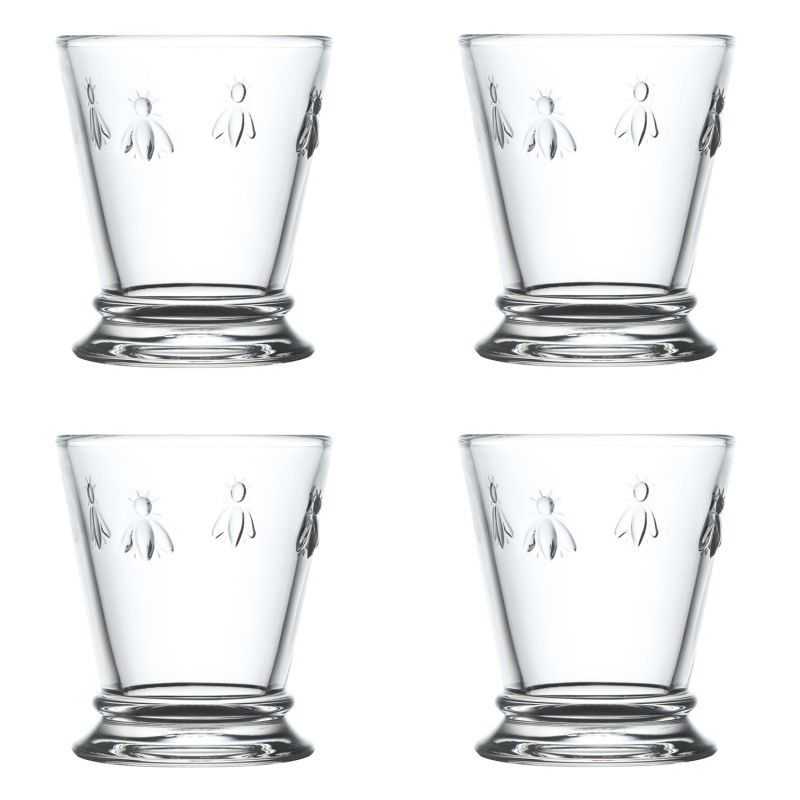 ABEILLE Set of 4 Tumblers 26cl Glass