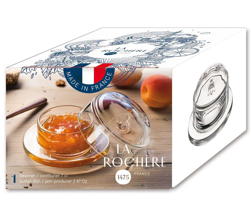 ABEILLE Butter Dish Glass