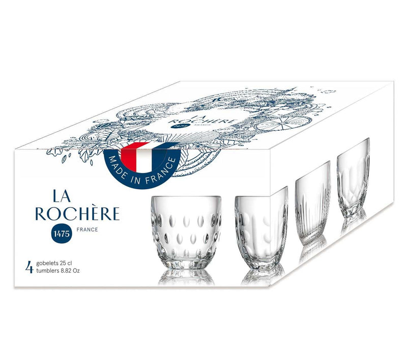 TROQUET Set of 4 Tumblers 23cl Glass