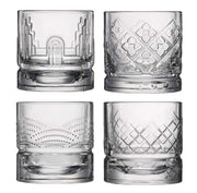 Set of 4 Whisky Glasses 30cl Glass
