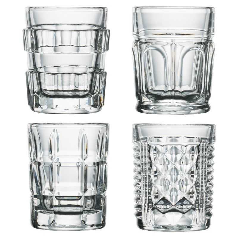 Set of 4 Shot Glasses 6cl Glass