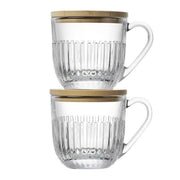 OUESSANT Set of 2 Coffee Cups Glass