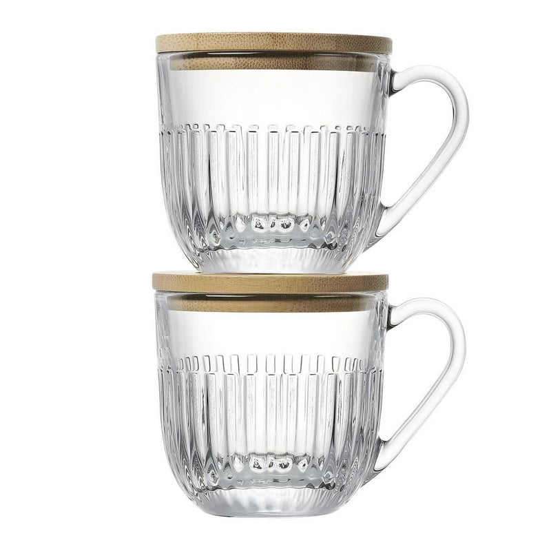 OUESSANT Set of 2 Coffee Cups Glass