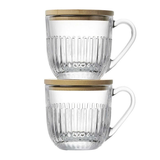 OUESSANT Set of 2 Coffee Cups Glass