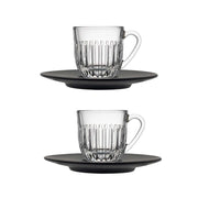 OUESSANT Set of 2 Coffee Cups Glass