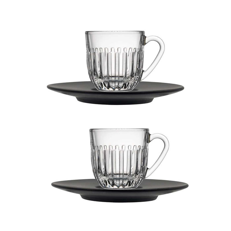OUESSANT Set of 2 Coffee Cups Glass