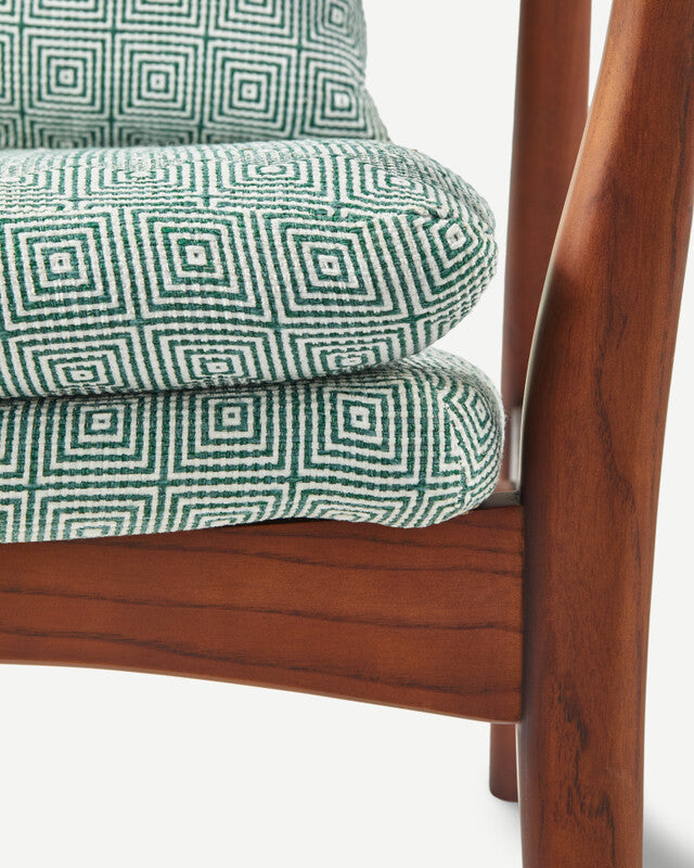 Squared Peggy Chair - Light Green