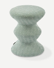 Squared Soft Zig Zag Stool - Light Green