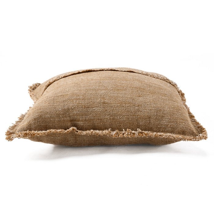 The Sahara Fringe Cushion Cover - Natural Brown - 50x50