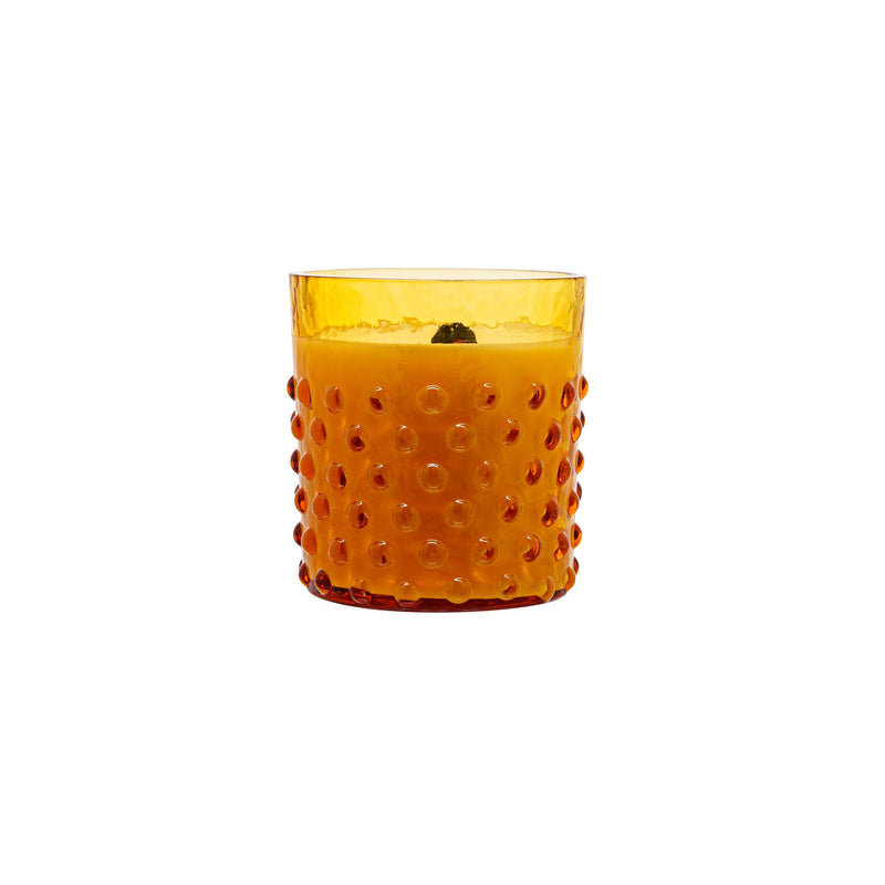 Hobnail Candle Amber with Honey & Sandalwood