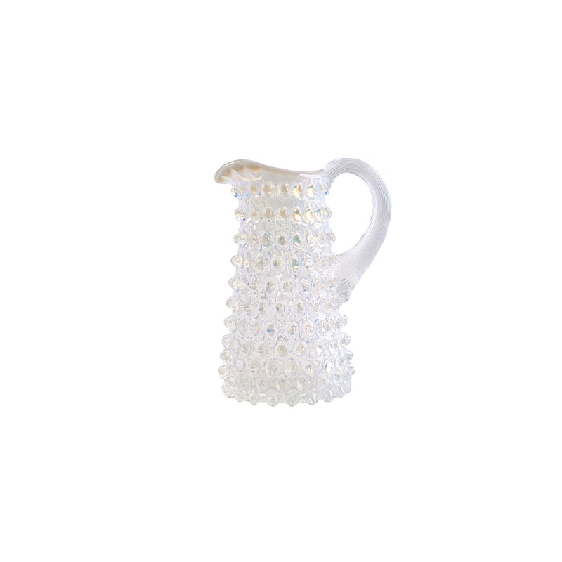 Opaline Eiffel Hobnail Jug 350 ml Creamy White