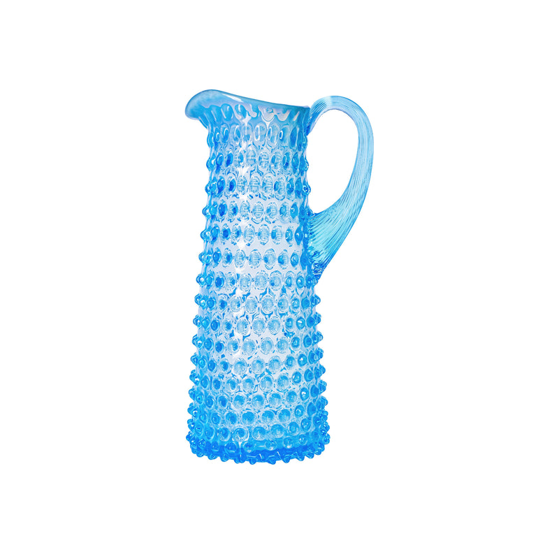 Opaline Eiffel Hobnail Jug 1L Pastel Blue