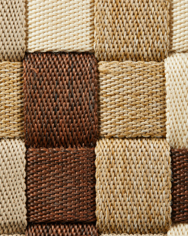 Braided Outdoor Pouf - L - Beige