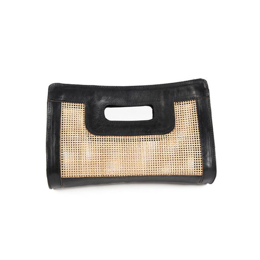 The Riviera Noir Clutch - Natural Black