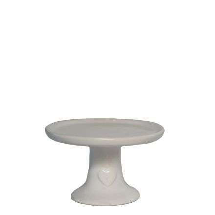 Stoneware Little Cakestand Cream Color