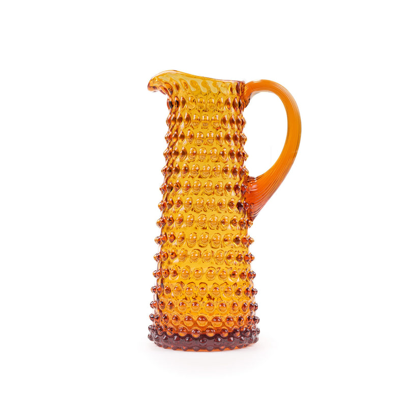 Eiffel Hobnail Jug 1L Amber