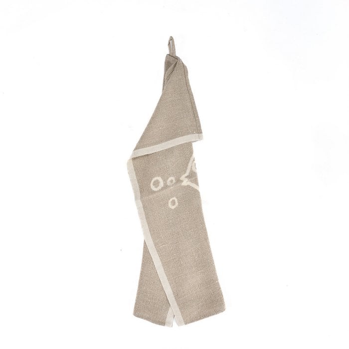The Linen Fish Kitchen Towel - Natural White - 50x70