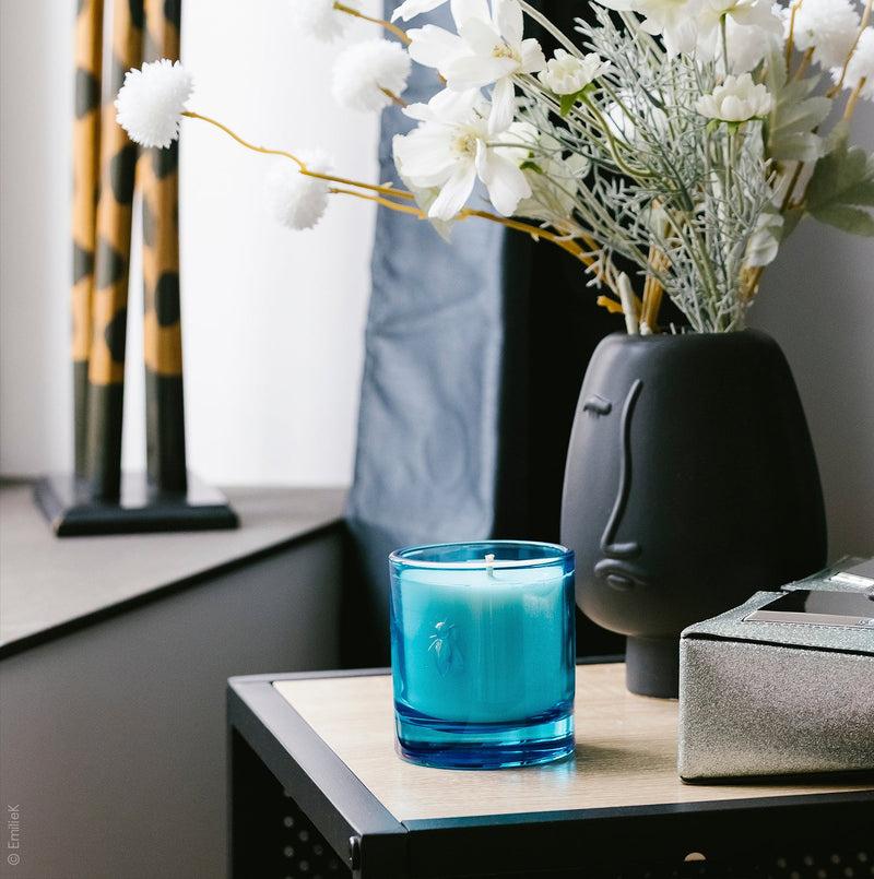 Azure Flower Jasmine Bee Candle