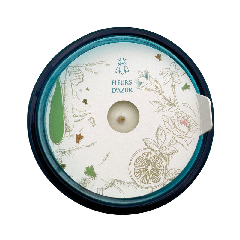 Azure Flower Jasmine Bee Candle